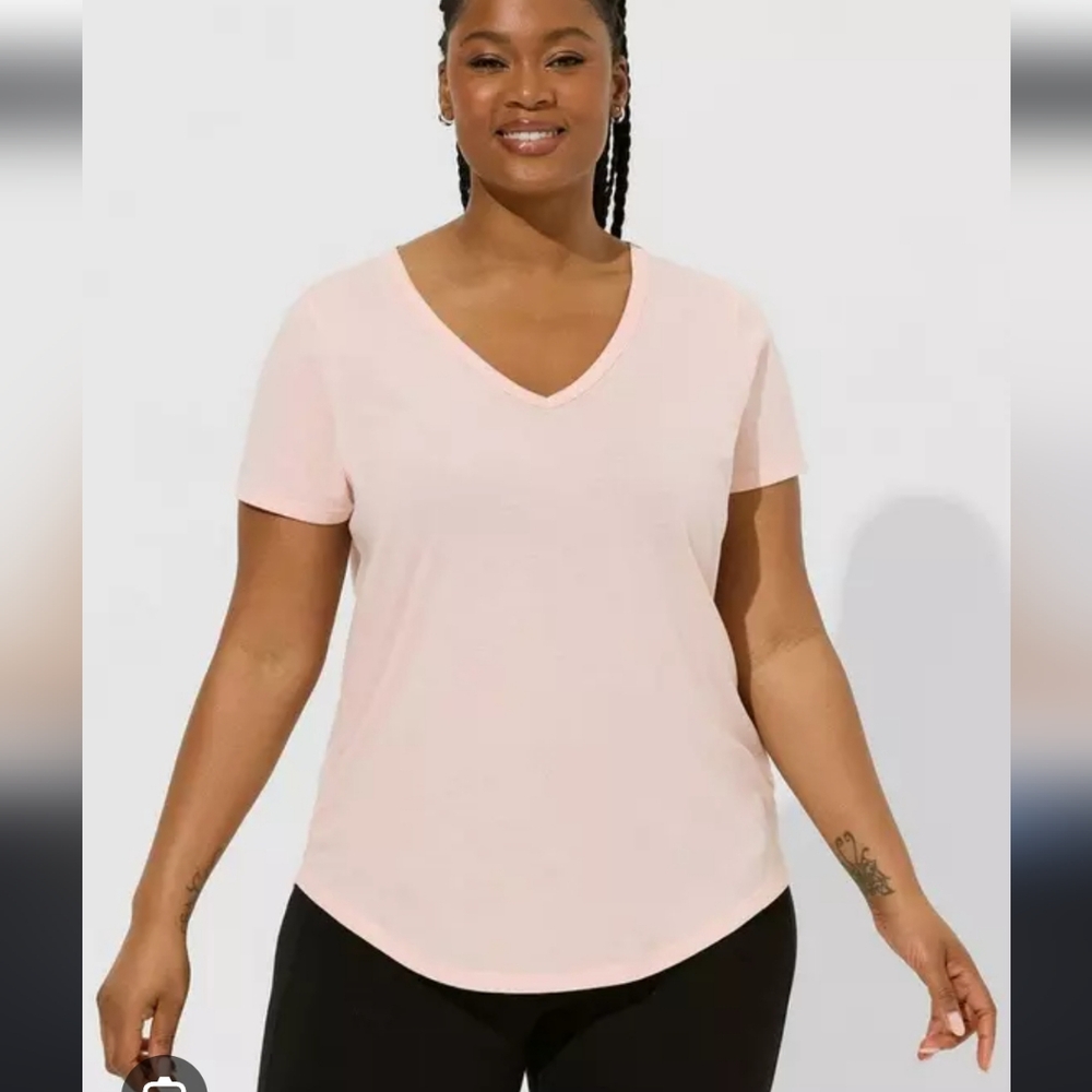 Women's V-Neck Pink T-Shirt